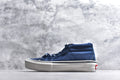 Vans Sk8-Mid Reissue | Navy Blue Embossed Leather | VN0A347UVGD