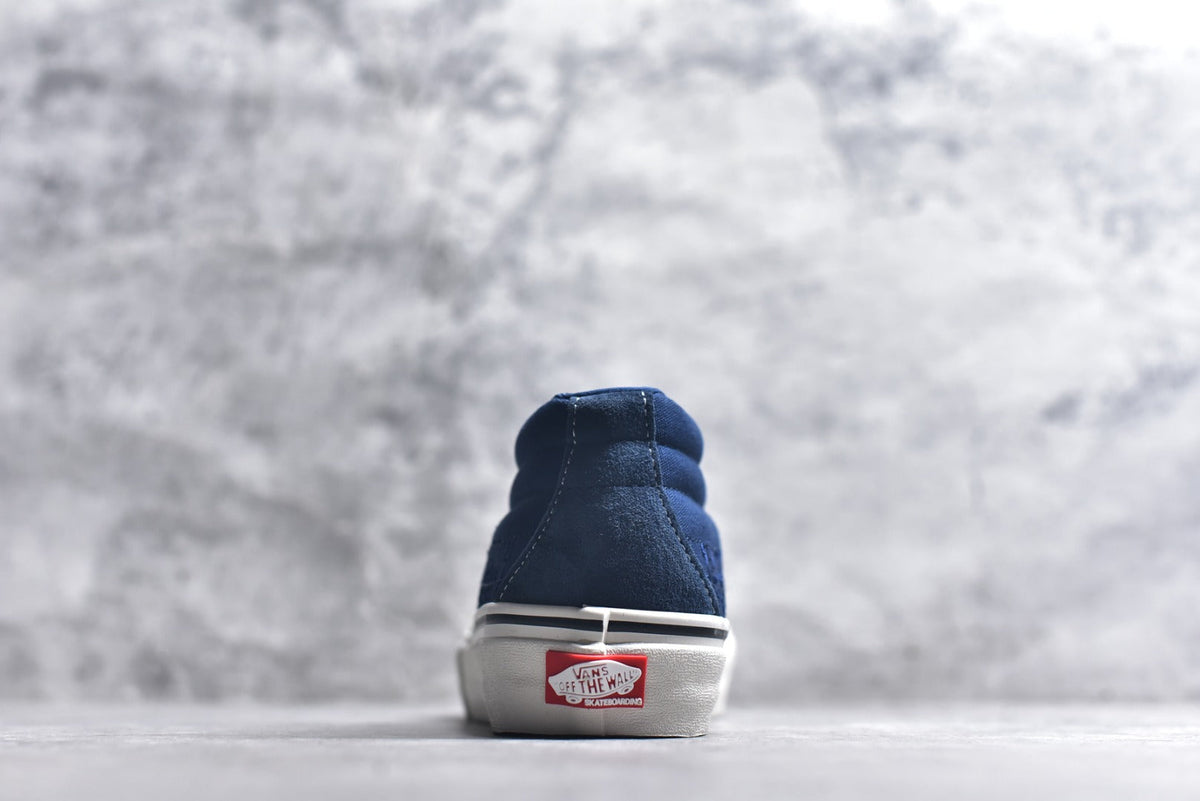 Vans Sk8-Mid Reissue | Navy Blue Embossed Leather | VN0A347UVGD