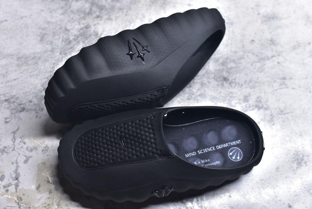 Nike Mind 001 Sail Closed-Toe Massage Slide HQ4307-001 Black