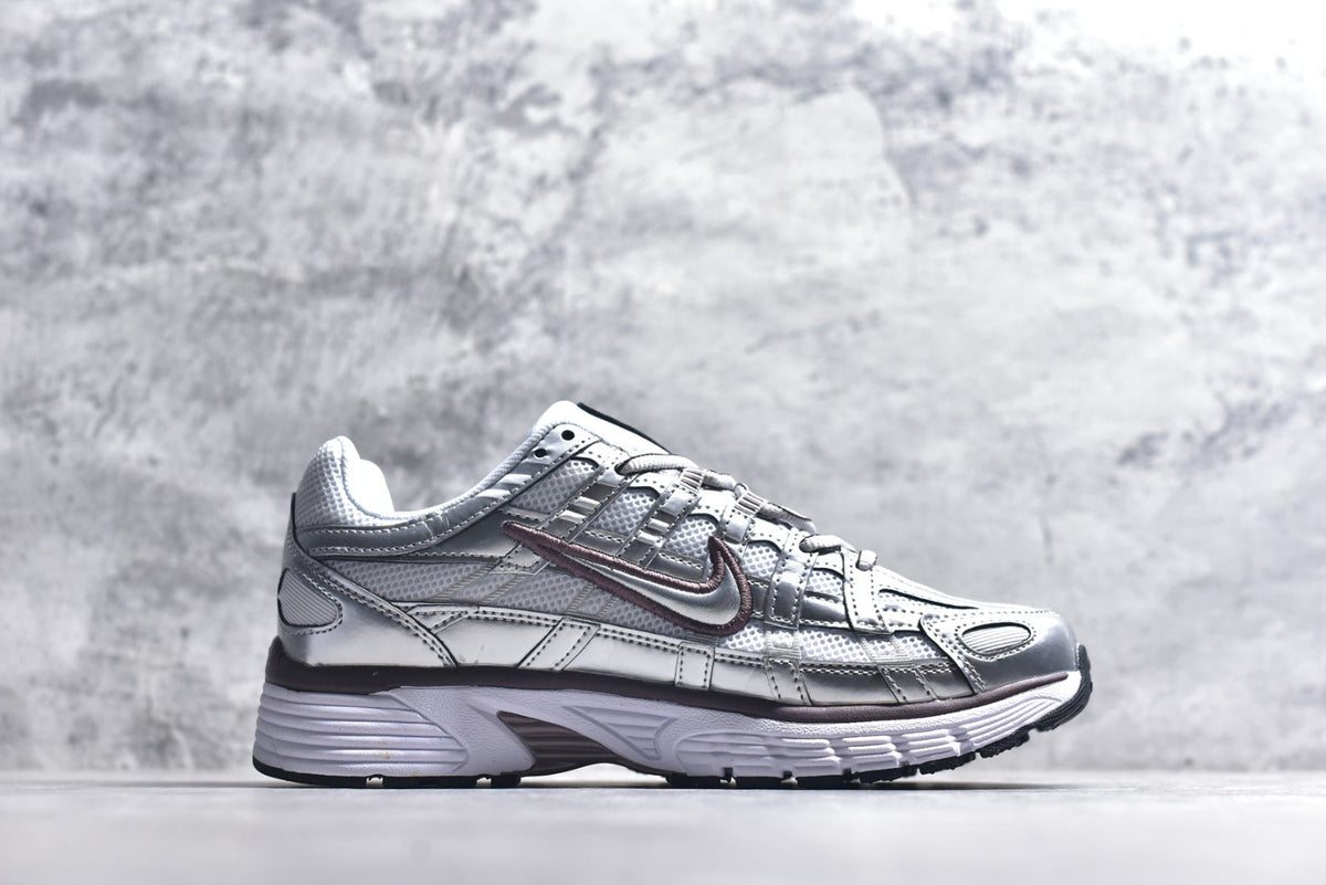 Nike P-6000 — Metallic Silver / White / Dark Grey