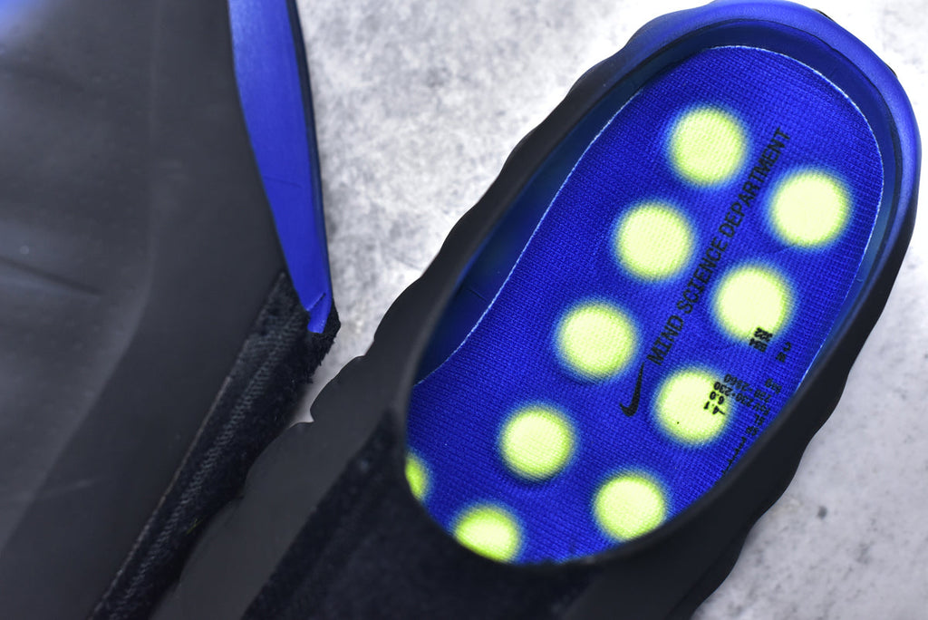 Nike Mind 001 Closed-Toe Massage Slide IR2175-400 Black Blue