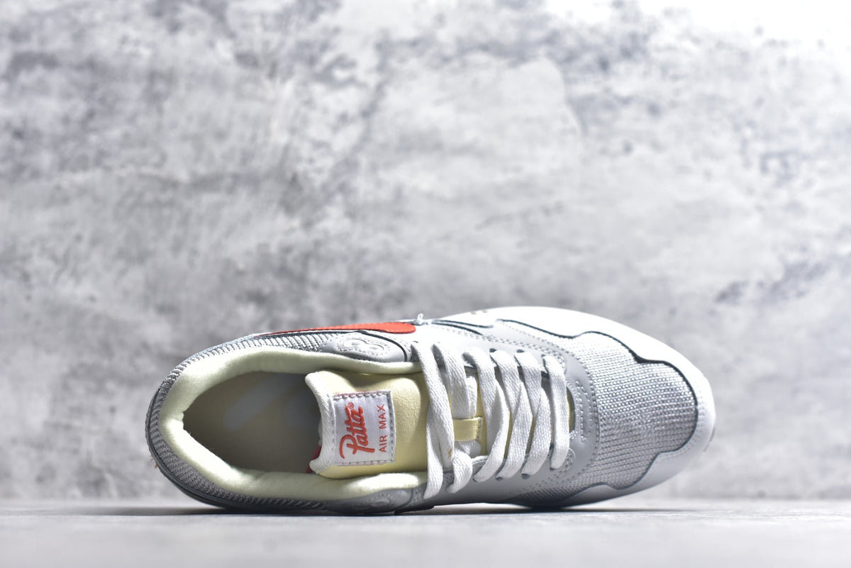 Nike Air Max 1 | Sail Grey Orange Retro Running Sneaker | II7055-100